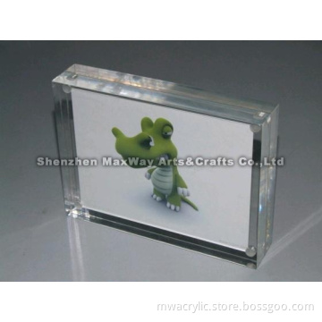 4"x6"/5"x7" Acrylic Magnetic Photo Frame; Acrylic/Perspex Block Photo Frame 4" x 6"